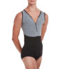 Men's Two Tone Zip Front Leotard