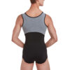 Men's Two Tone Zip Front Leotard
